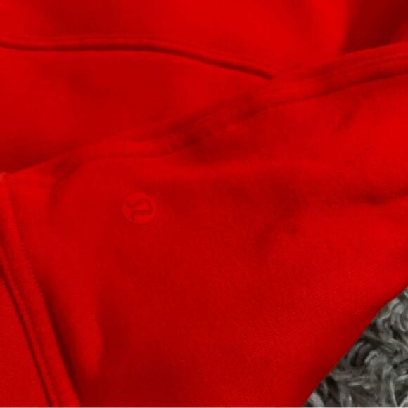 Lululemon hard to find logo red All yours hoodie size 12 - Picture 3 of 4